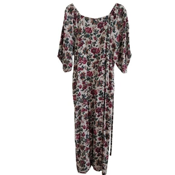 April Cornell Floral Maxi Dress Size Women's Large Boho Cottagecore Holiday - Picture 7 of 15